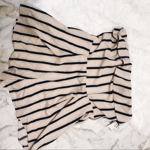 AKIRA Stripped Romper Size M - Picture 2 of 5